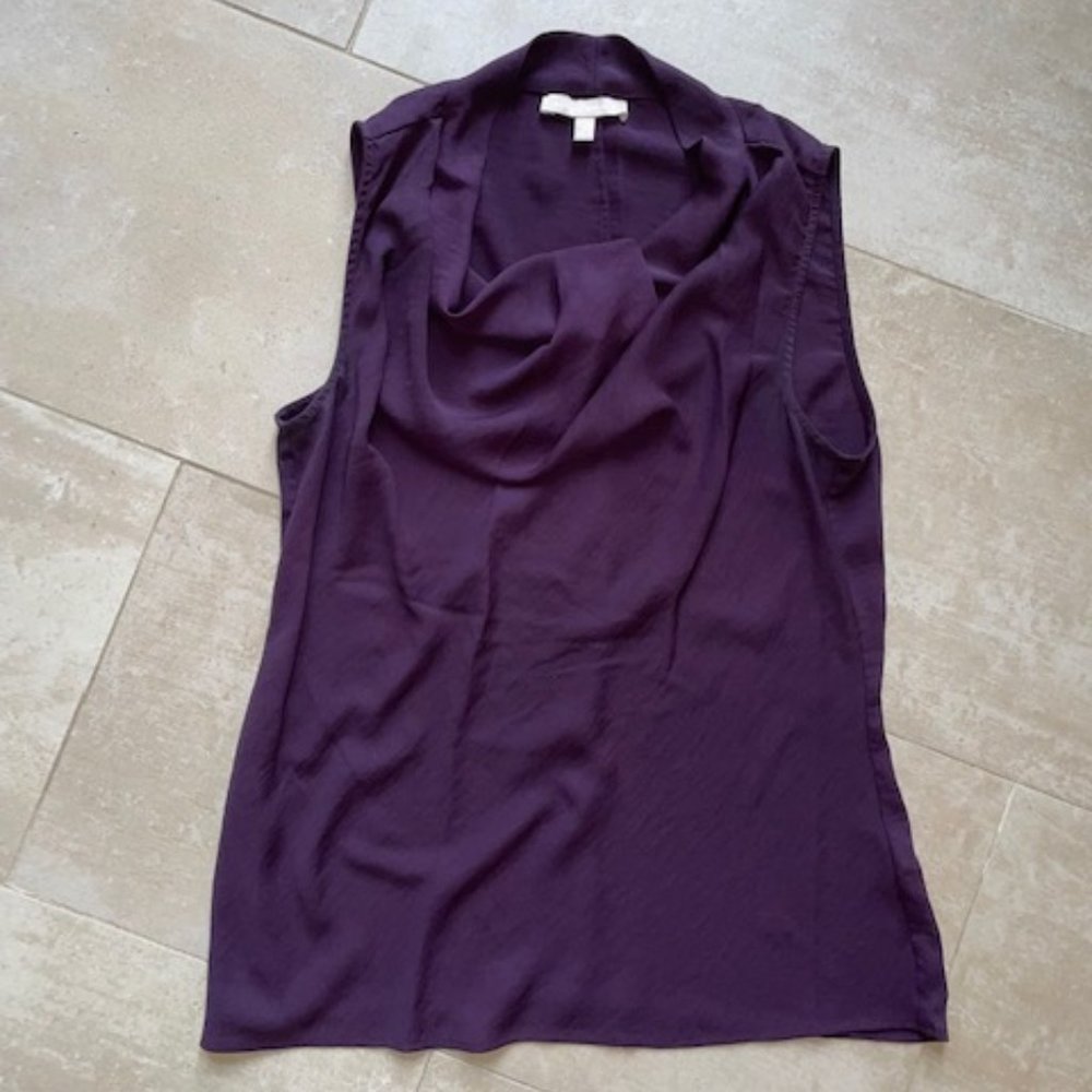 Banana Republic purple sleeveless shirt